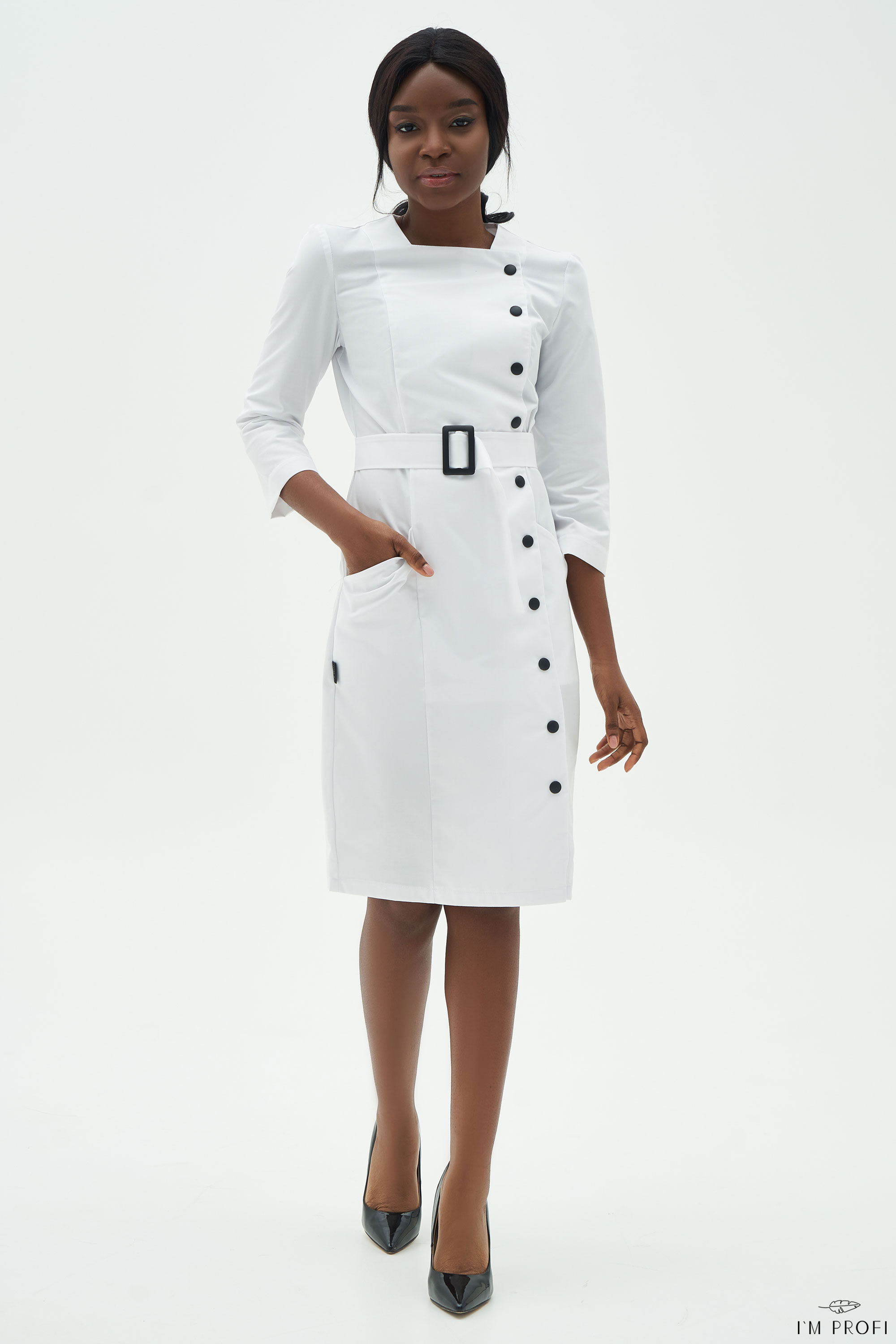 Жіночий медичний халат – P147