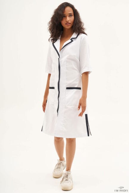 Improfi P160 Lab Coat White 01