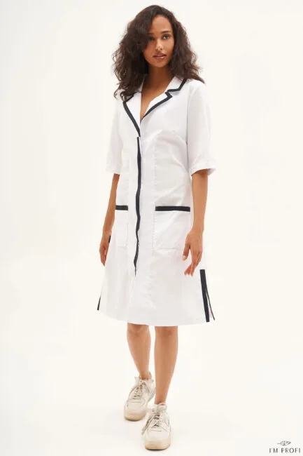 Improfi P160 Lab Coat White 01