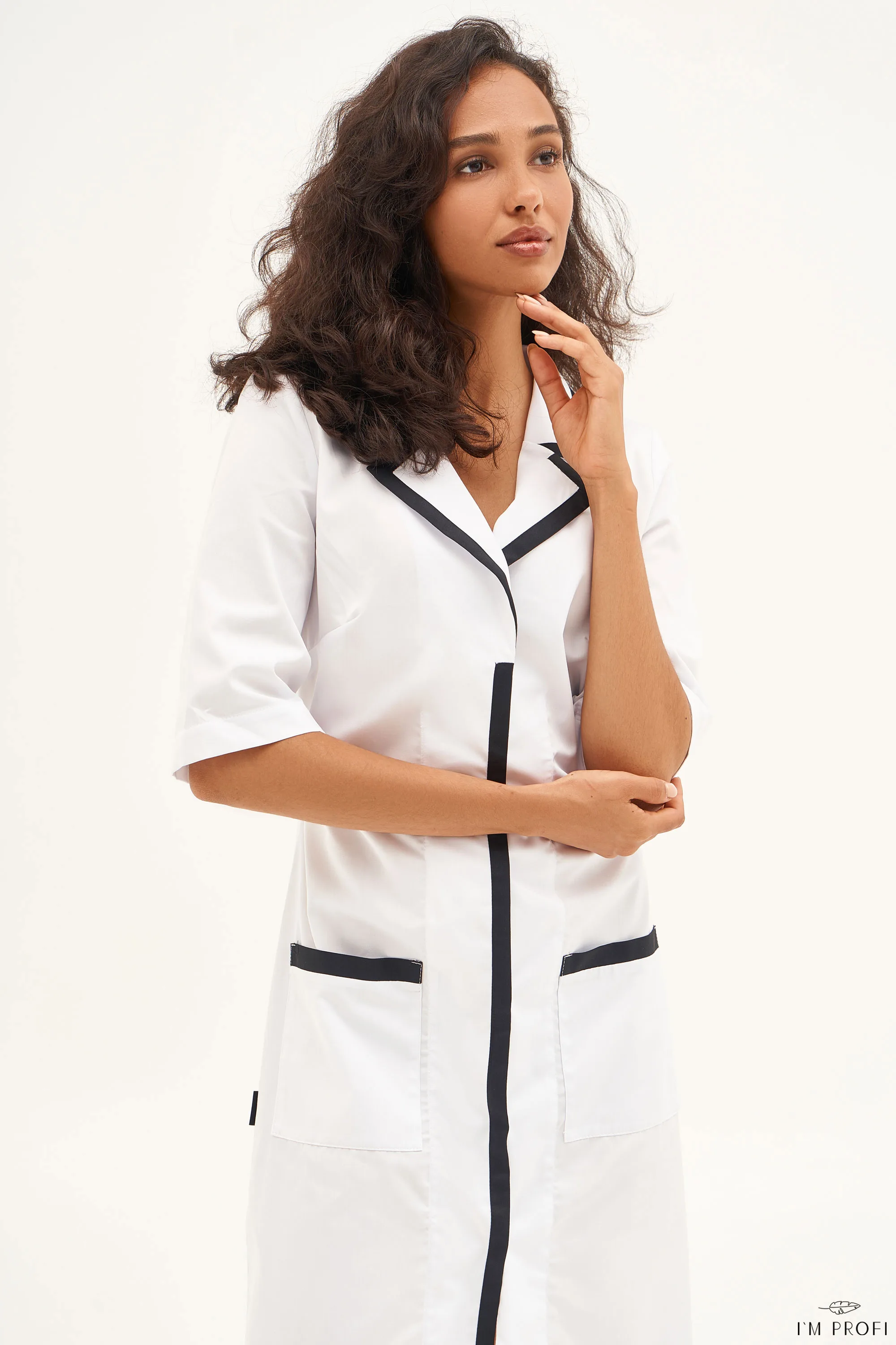 Improfi P160 Lab Coat White 04