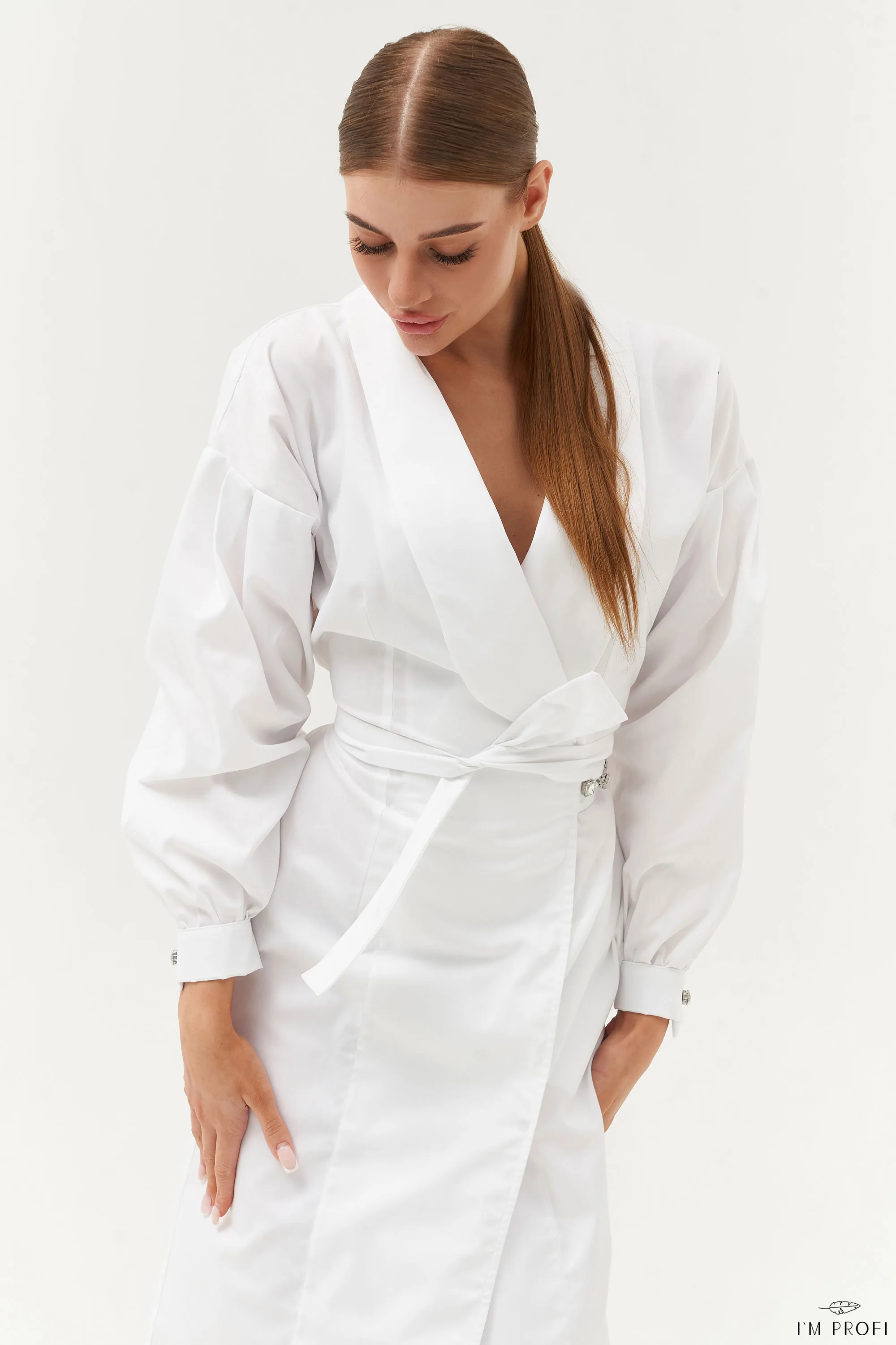 Improfi P166 Lab Coat White 03