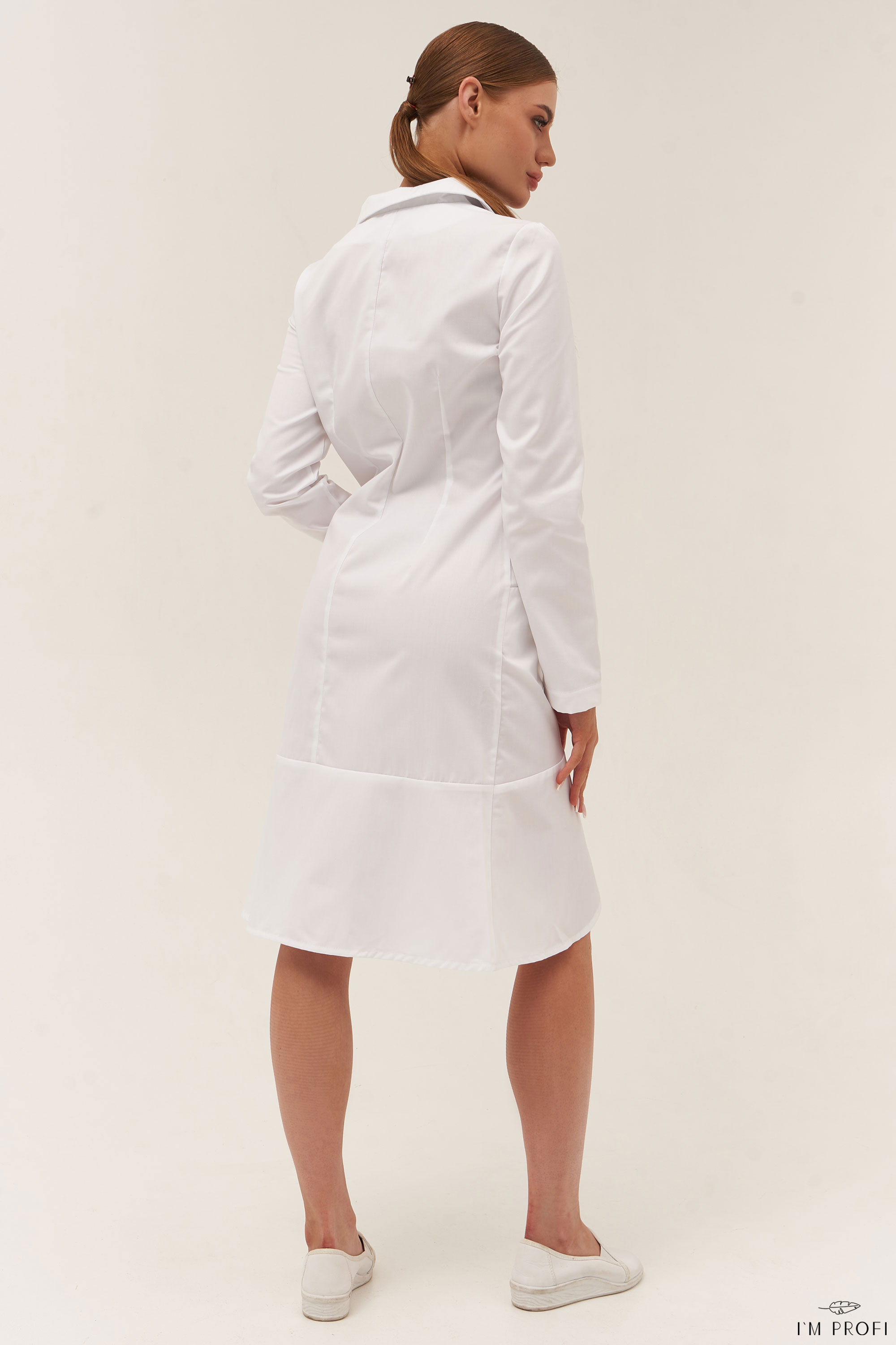 Халат медичний міді довжини – P171 - Зображення 2