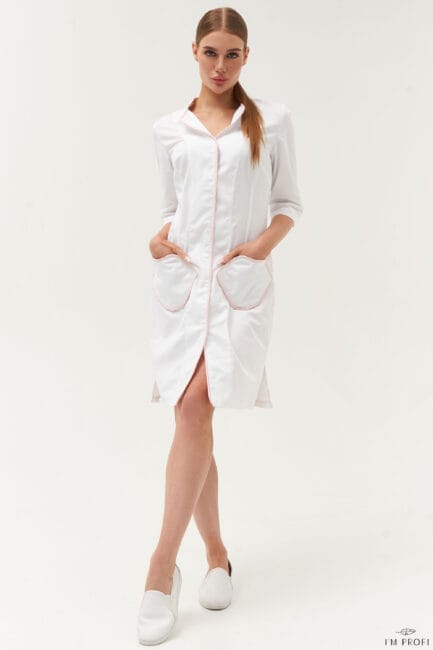 Improfi P173 Lab Coat White 01