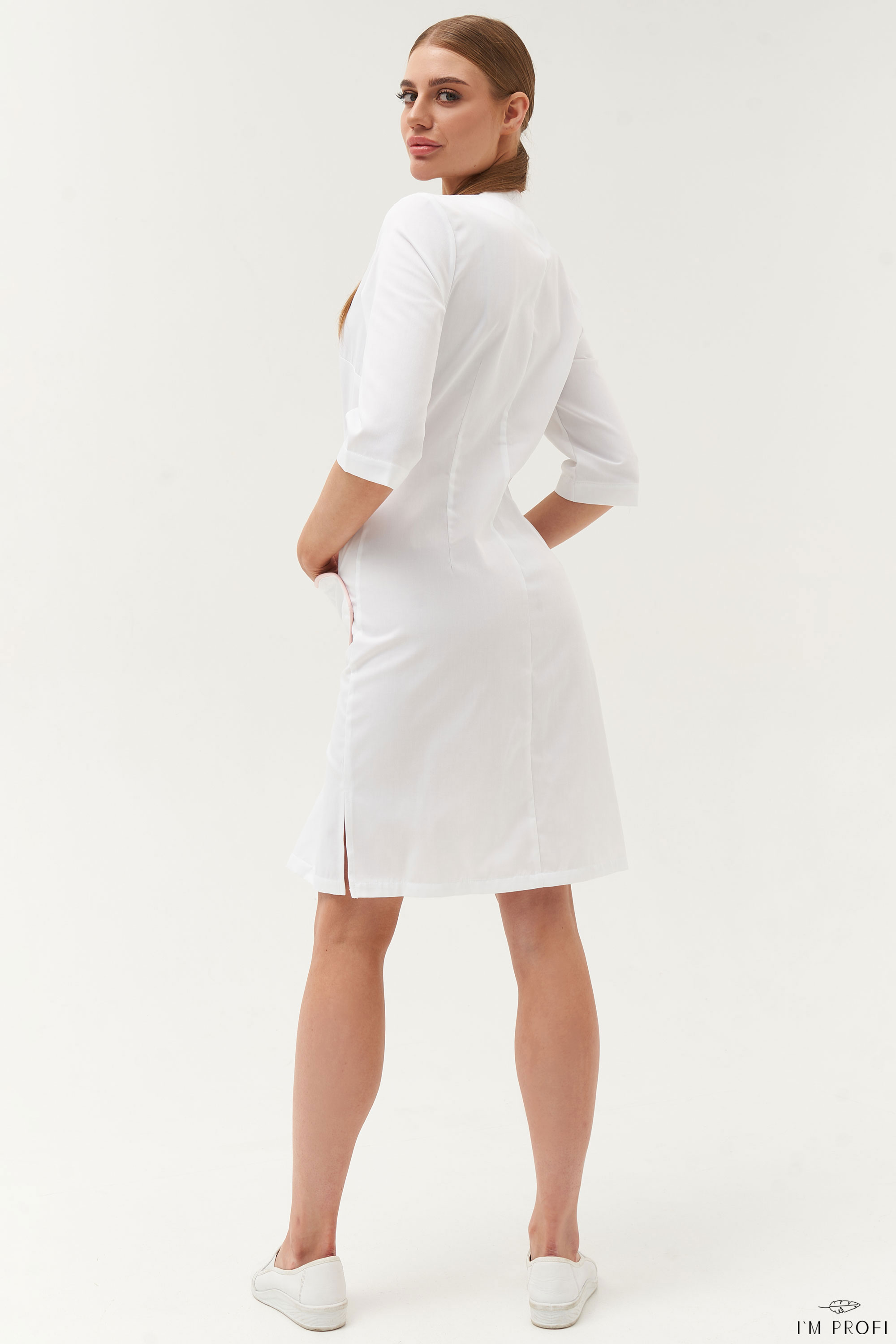 Елегантний халат міді довжини – P173 - Зображення 2