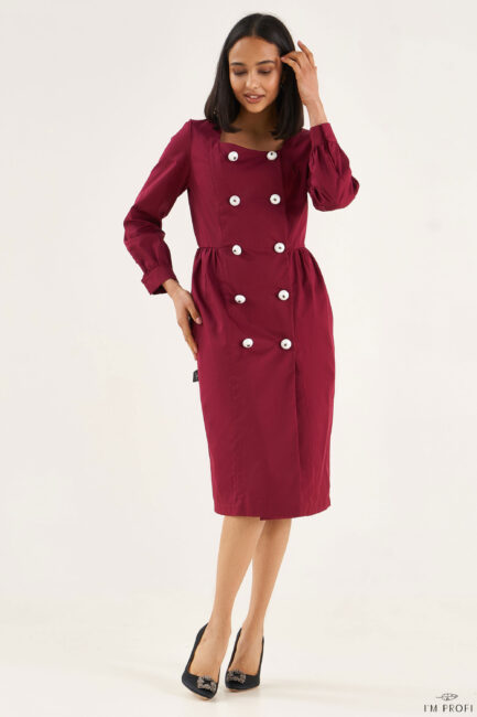 Improfi P197 Lab Coat Bordo 01