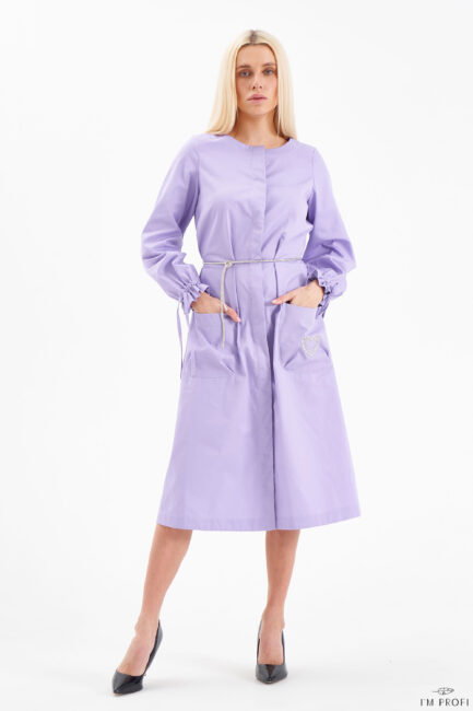 Improfi P203 Lab Coat Lilac 01