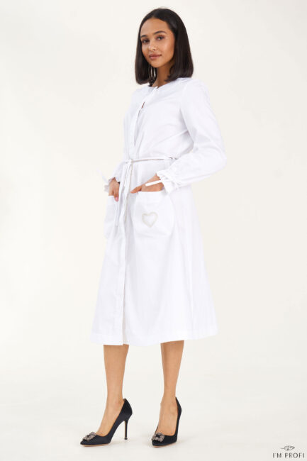 Improfi P203 Lab Coat White 01