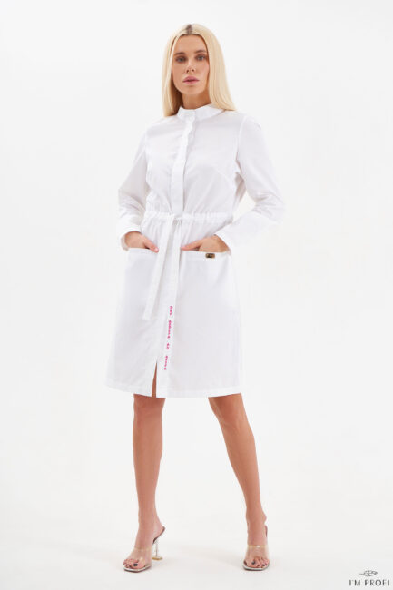 Improfi P206 Lab Coat White 01