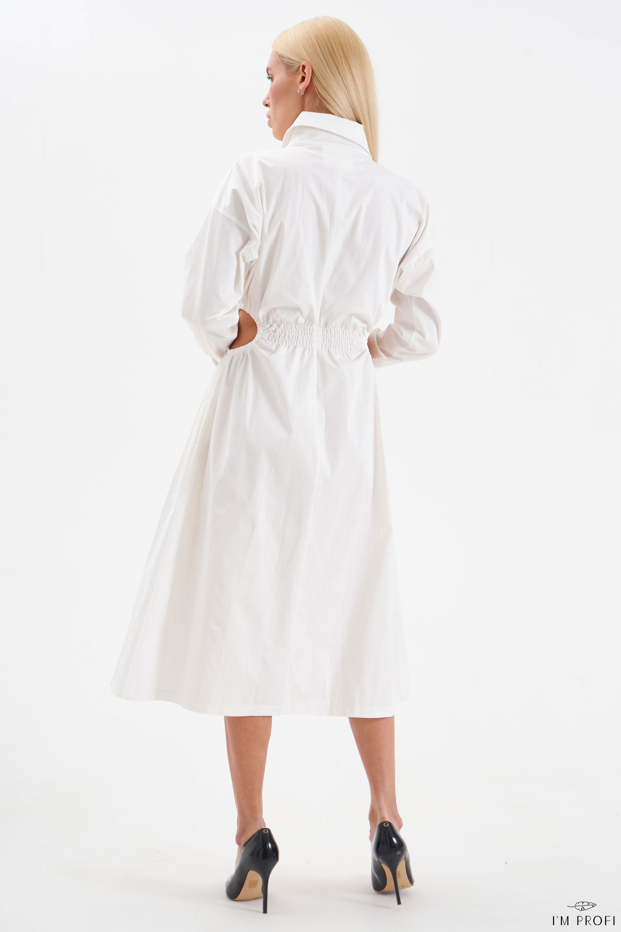 Халат медичний з розрізами – P209 - Зображення 2