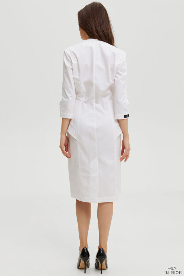 Приталений медичний халат міді – P230