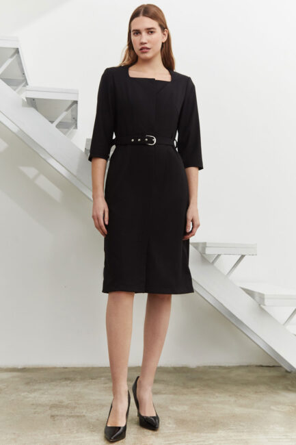 Халат медичний жіночий – P232 - Чорний