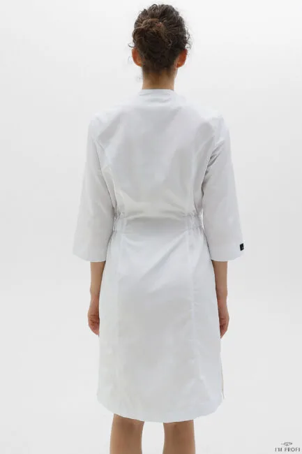 Медичний халат міді-довжини – P259