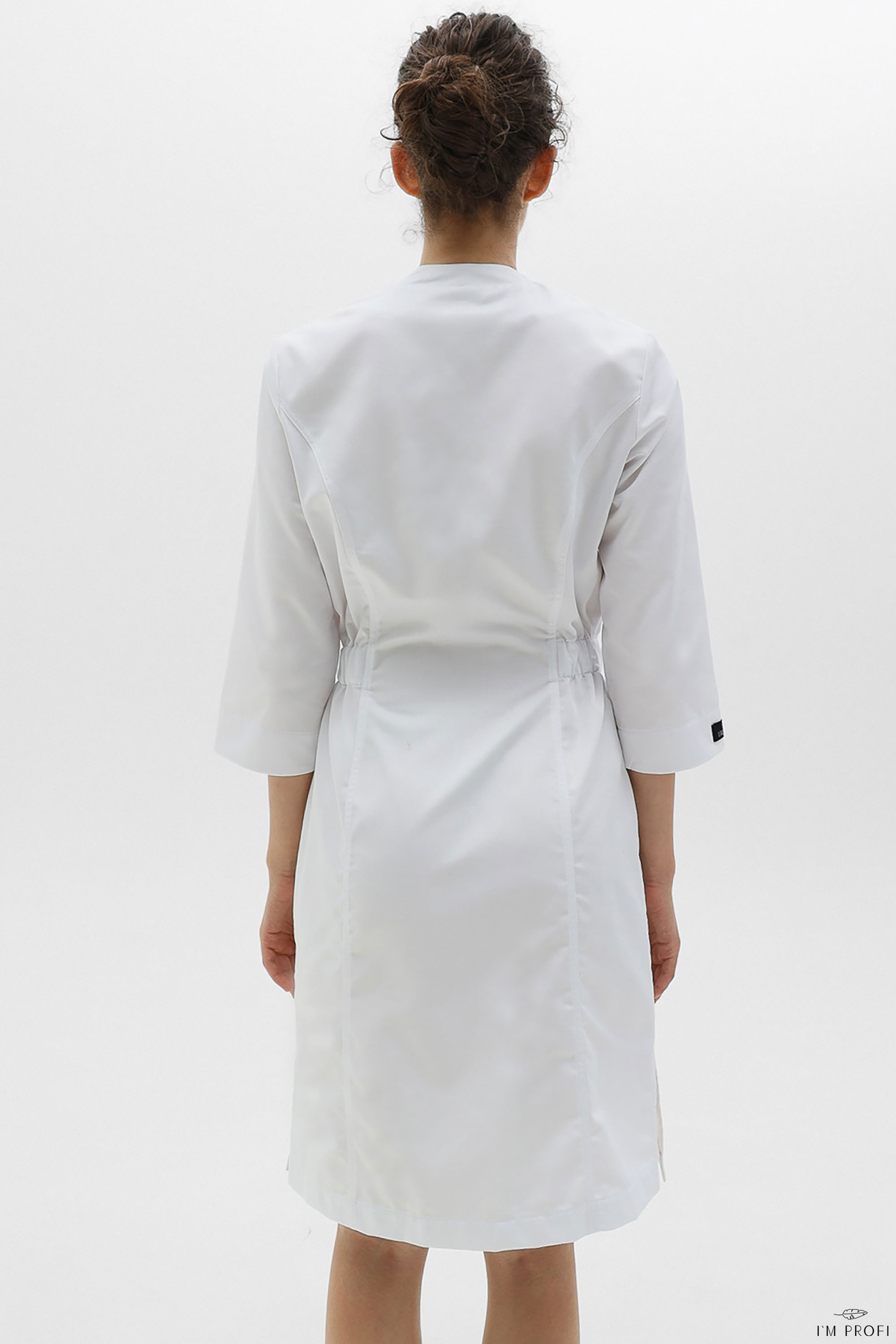 Медичний халат міді-довжини – P259 - Зображення 2