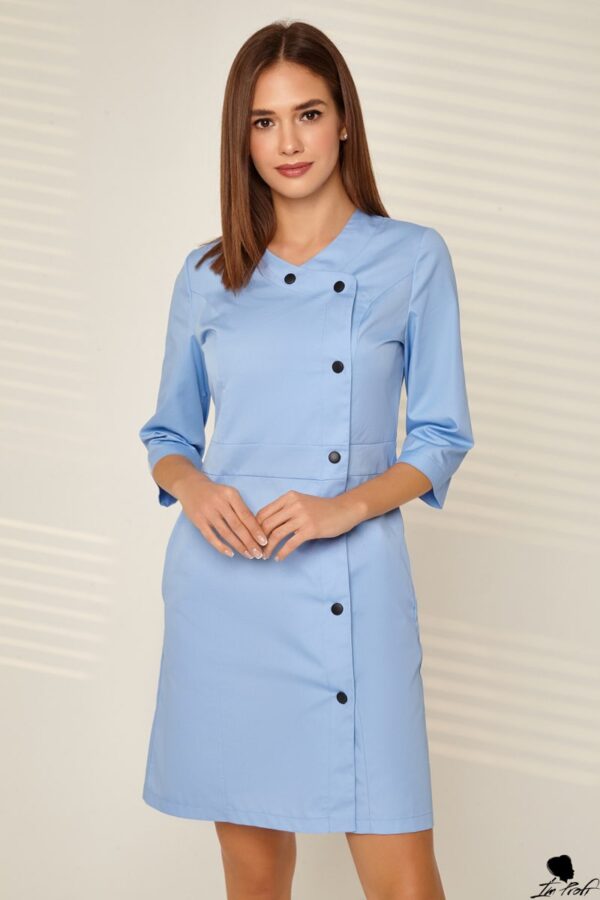 Халат медичний – P26 - Блакитний