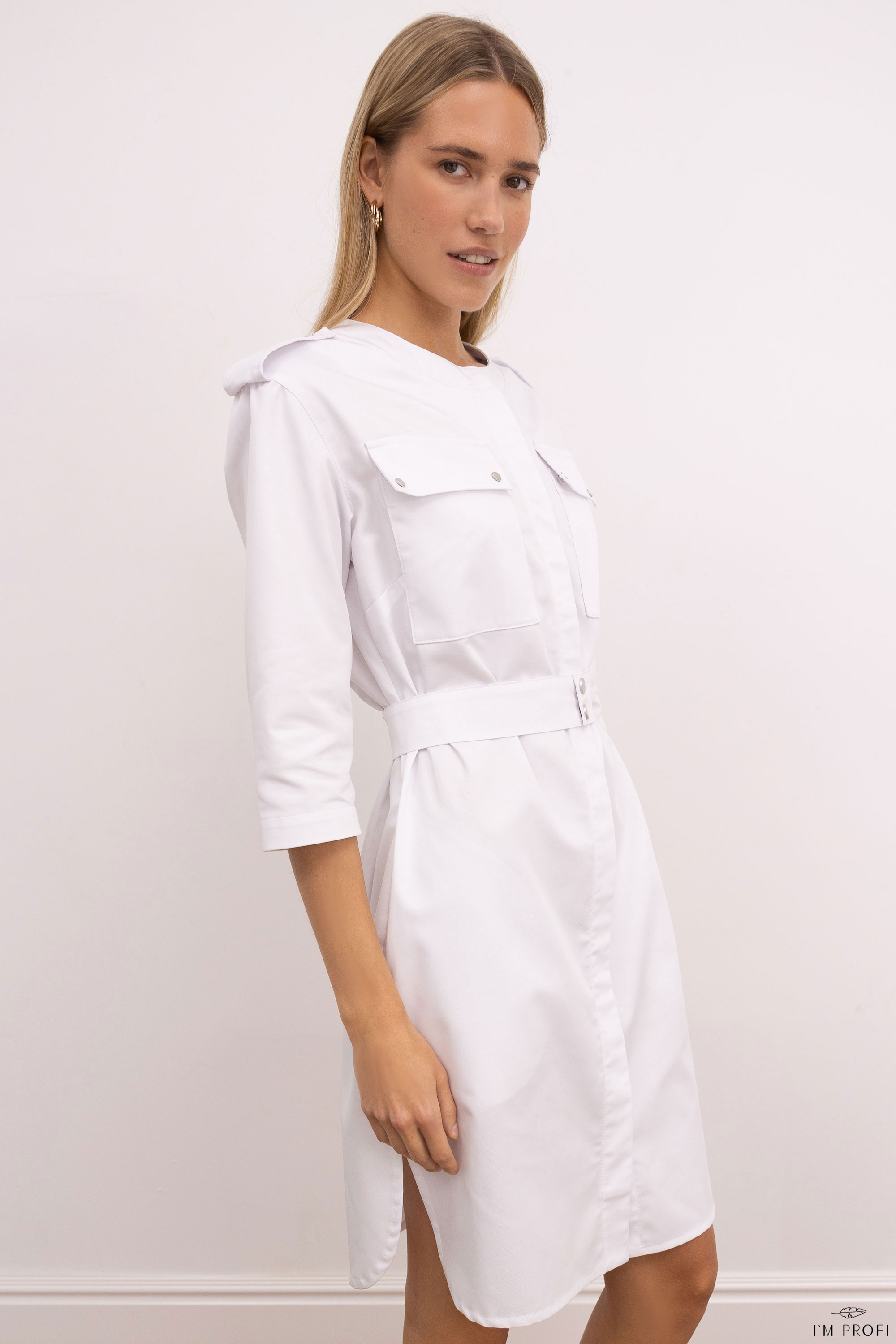 Жіночий медичний халат – P298 - Зображення 3