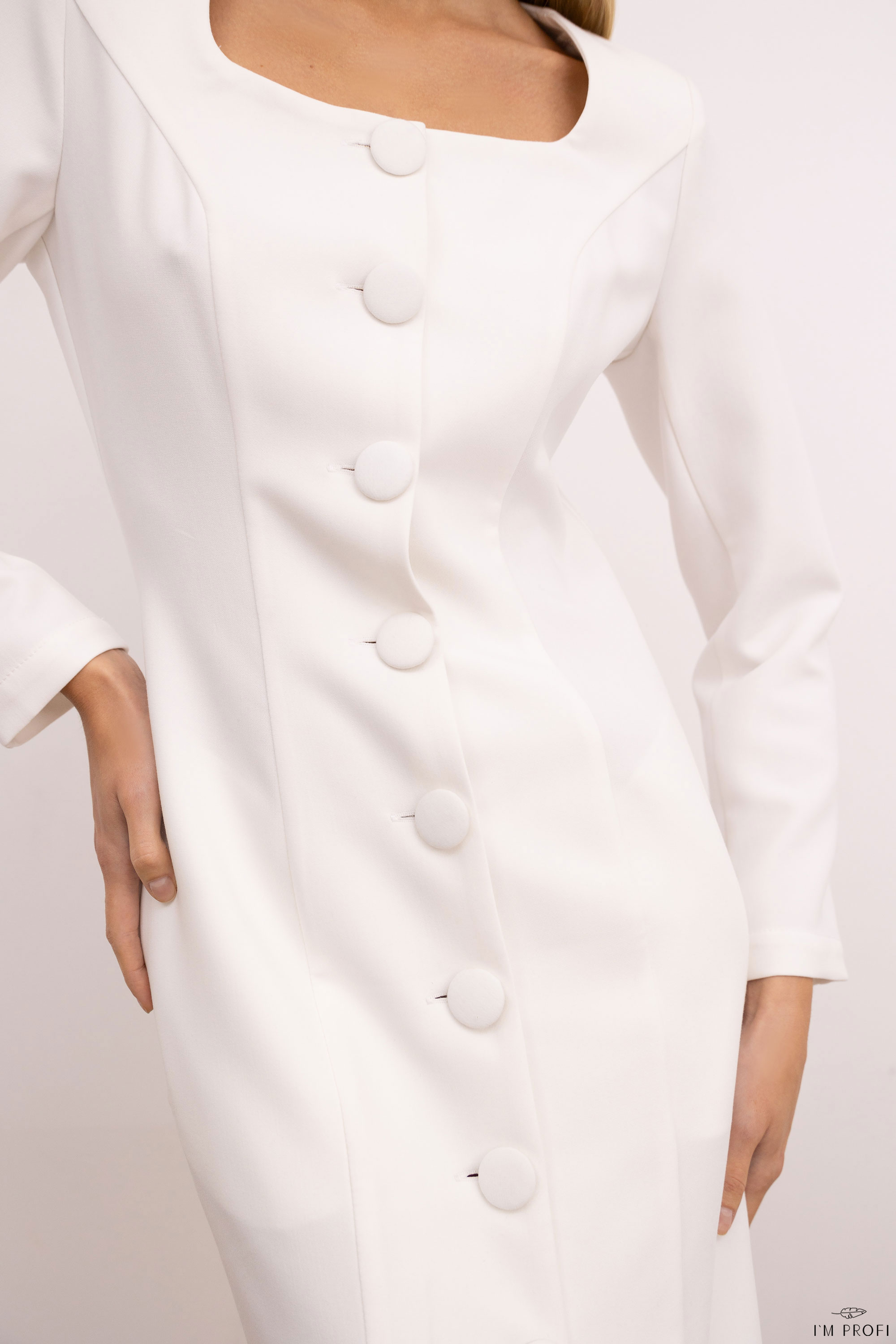 Жіночий медичний халат – P301 - Зображення 3