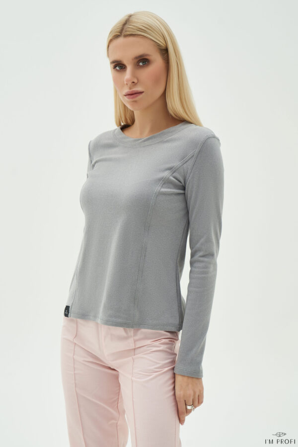Термобілизна жіноча, кофта (лонгслив) – P142 - Сірий