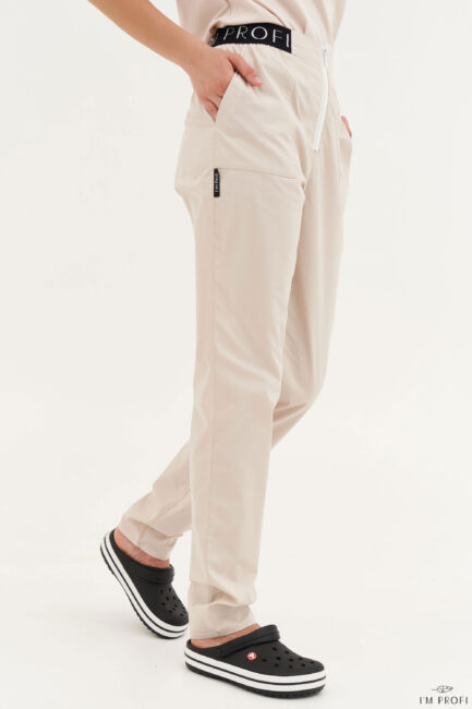 Improfi B124 Scrub Pants Beige 01