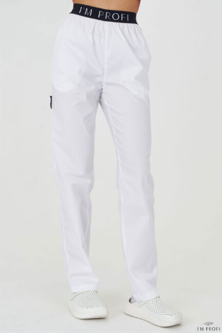 Improfi B167 Scrub Pants White 01