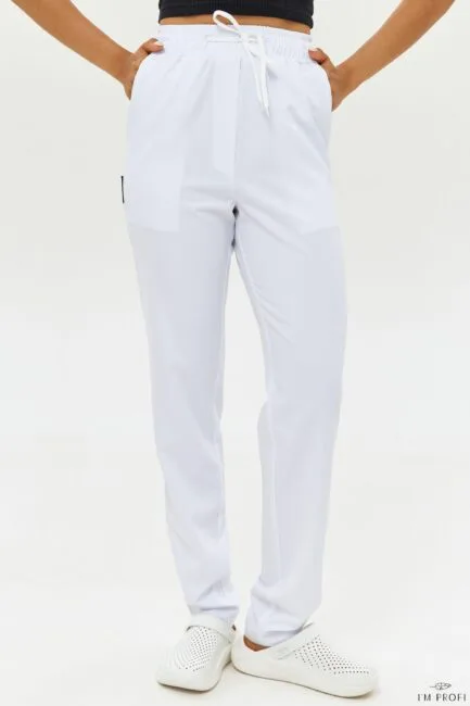 Improfi B213 Scrub Pants White 01
