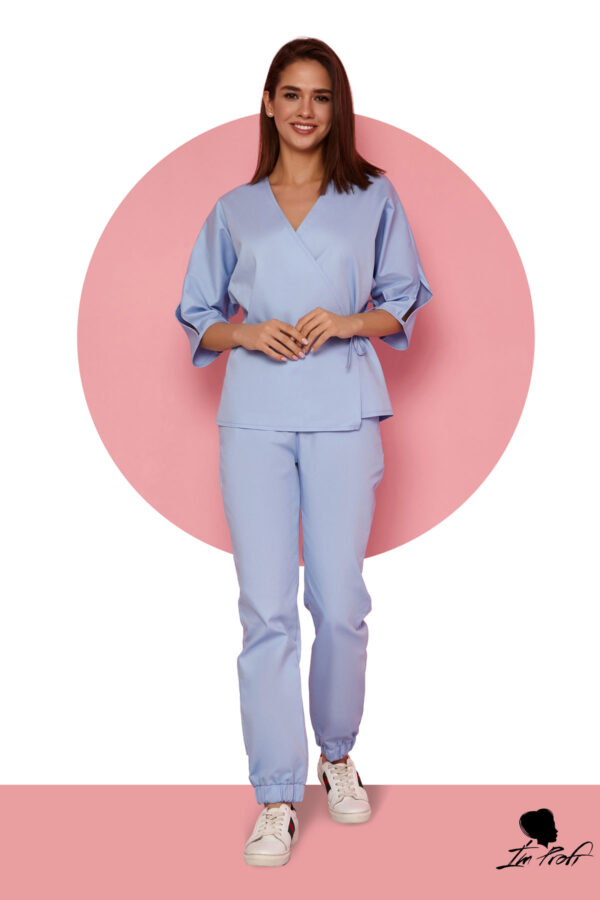 Медичний костюм для жінок – P2 - Блакитний