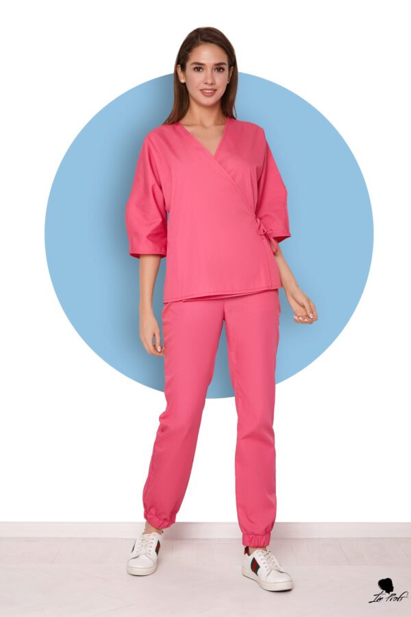 Медичний костюм для жінок – P2 - Малиновий