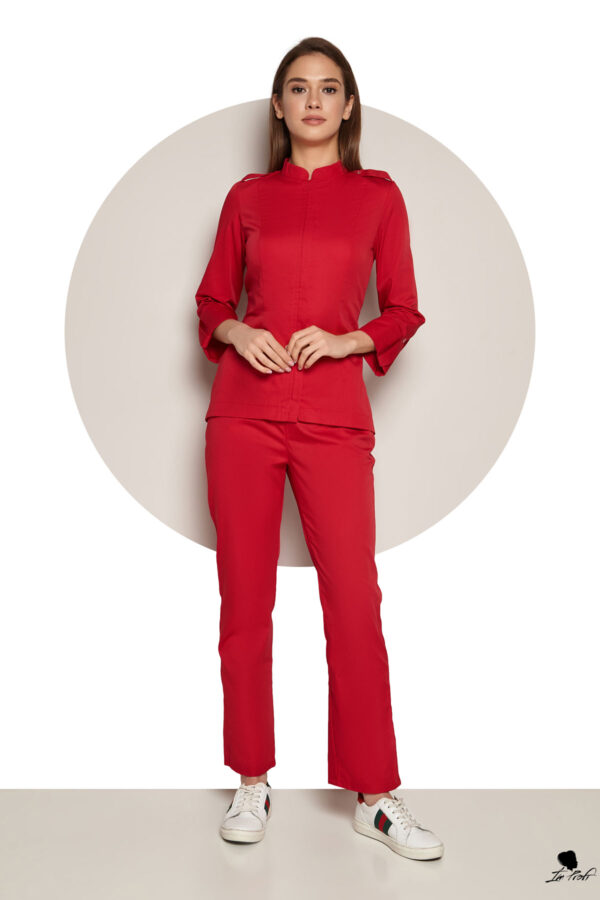 Медичний костюм для лікаря – P3 - Червоний