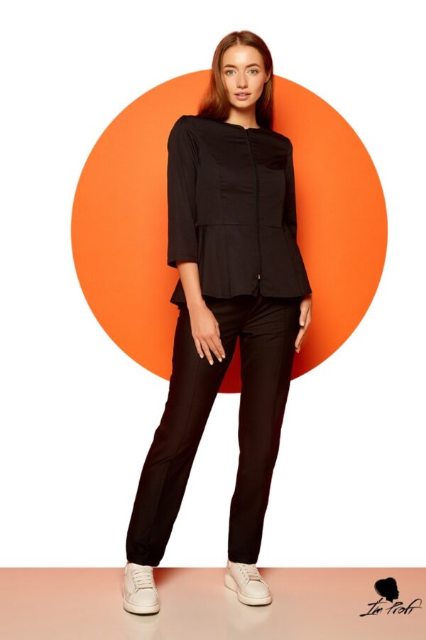 Медичний костюм для бьюті-майстра – P4 - Чорний