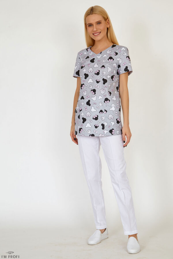 Яскравий костюм з принтом на сорочці – P119