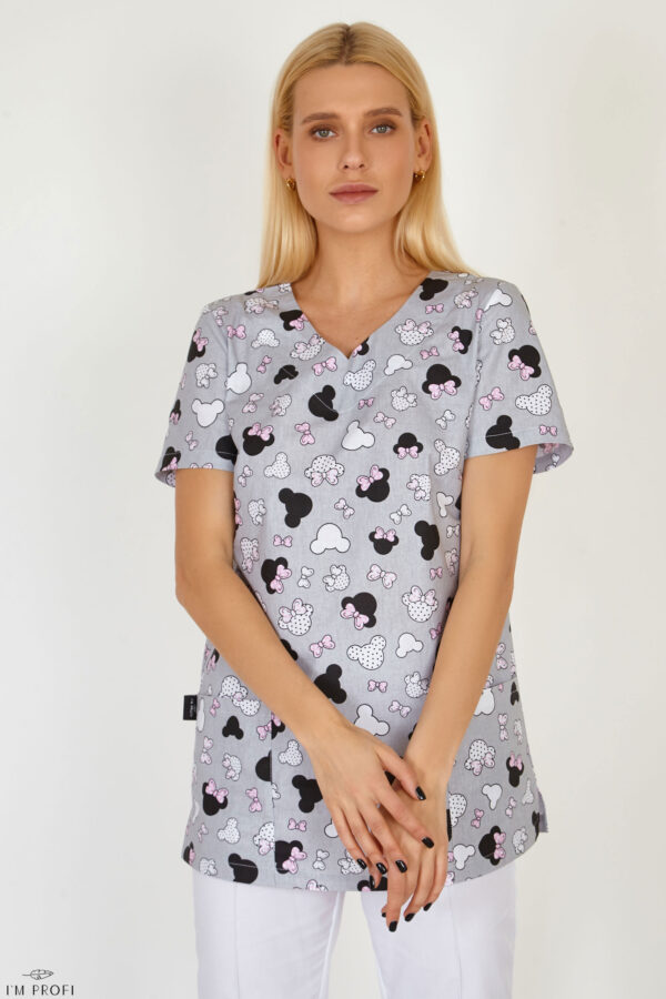 Яскравий костюм з принтом на сорочці – P119