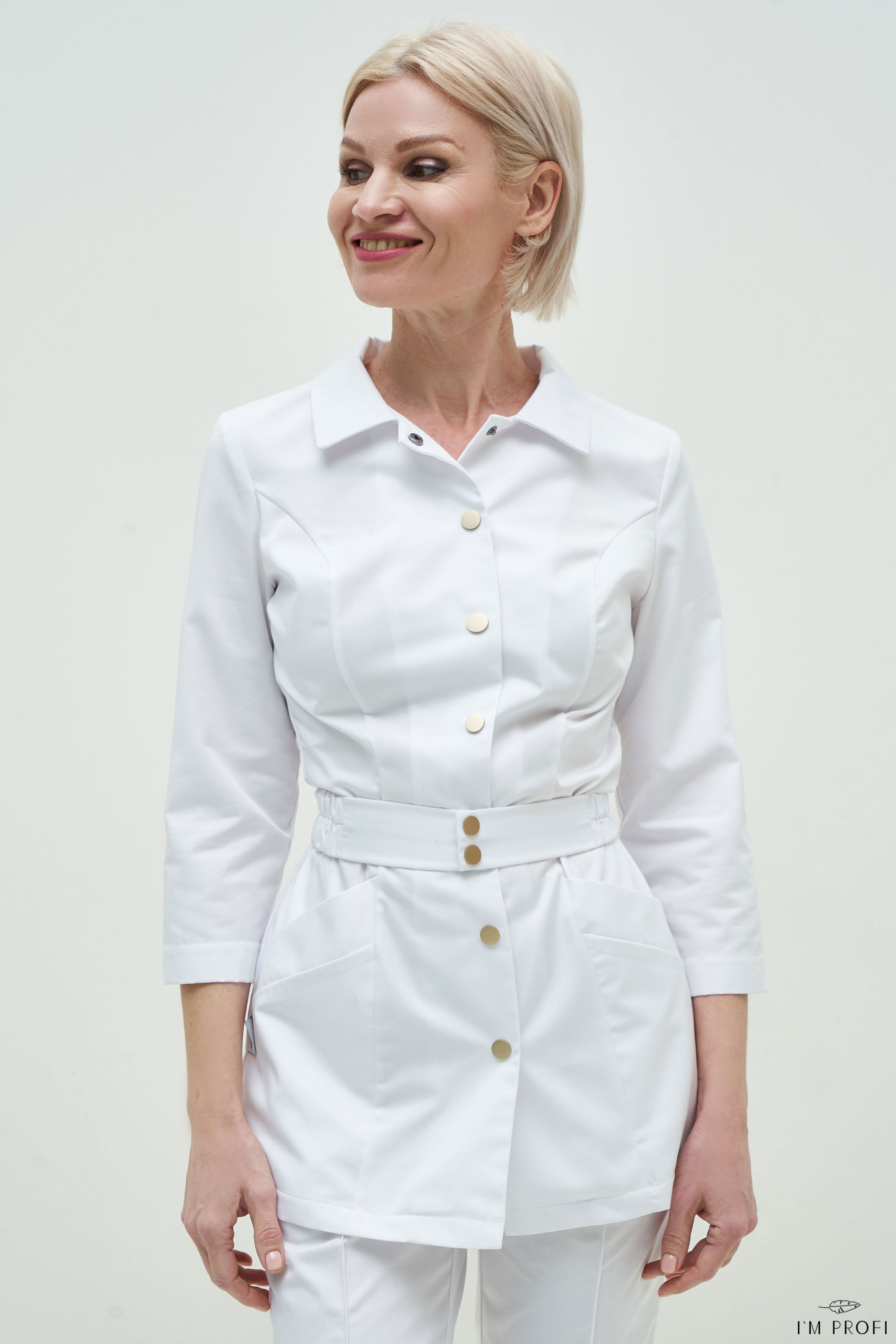 Костюм жіночий з поясом – P148 - Зображення 3