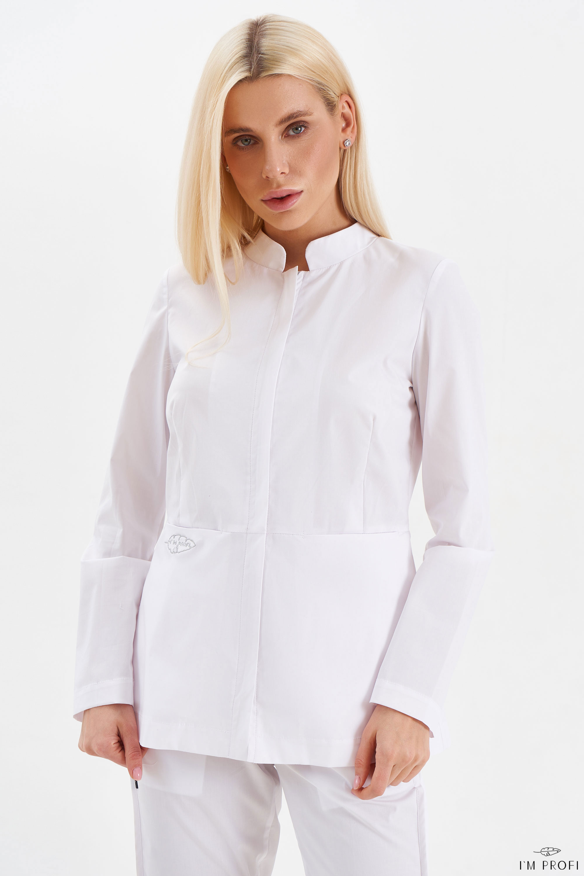 Класичний жіночий медичний костюм – P168 - Зображення 3