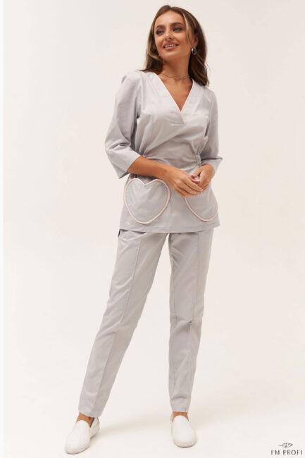 Improfi P174 Scrub Set Grey 01