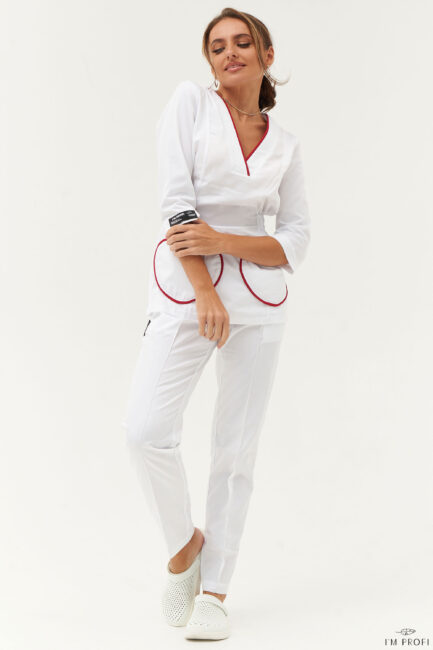 Improfi P174 Scrub Set White 01