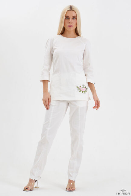 Improfi P184 Scrub Set White 01