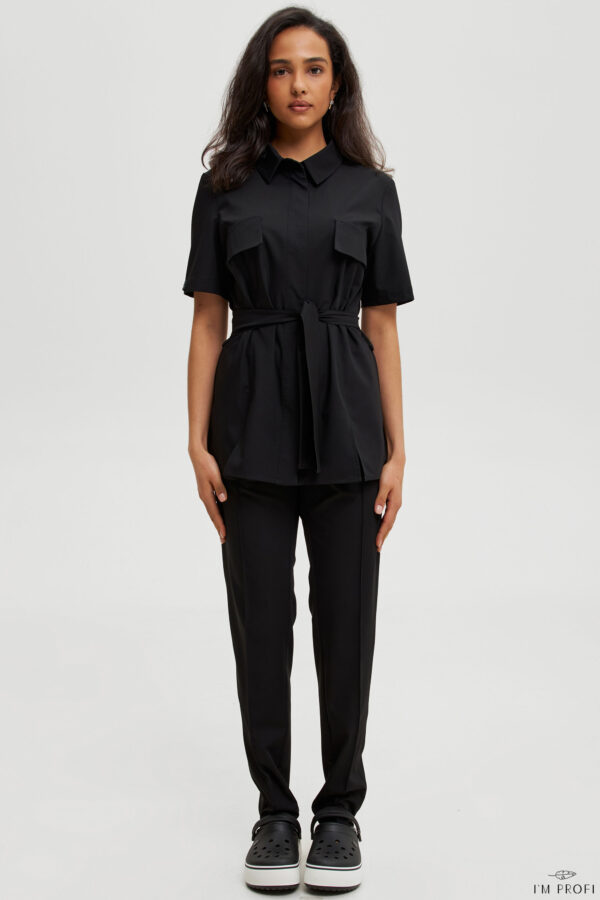 Костюм медичний жіночий – P248 - Чорний