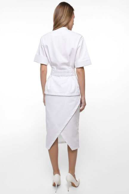 Медичний костюм зі спідницею – P268