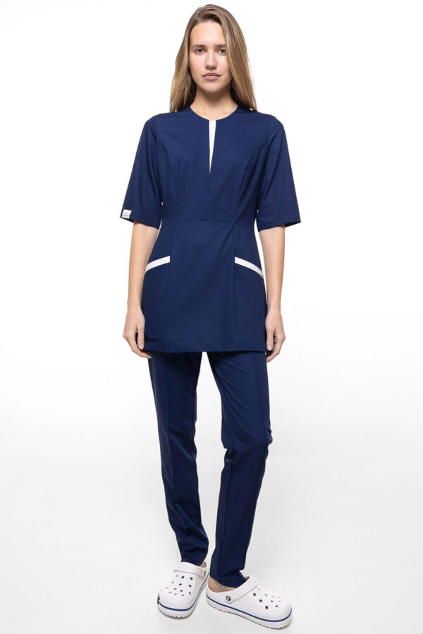 Жіночий медичний костюм – P272 - Синій