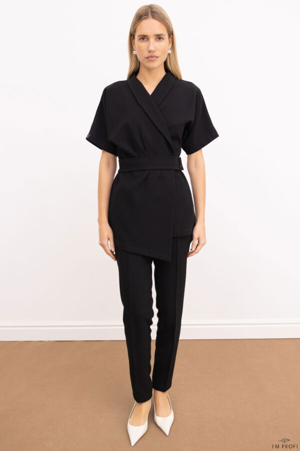 Жіночий медичний костюм – P294 - Чорний