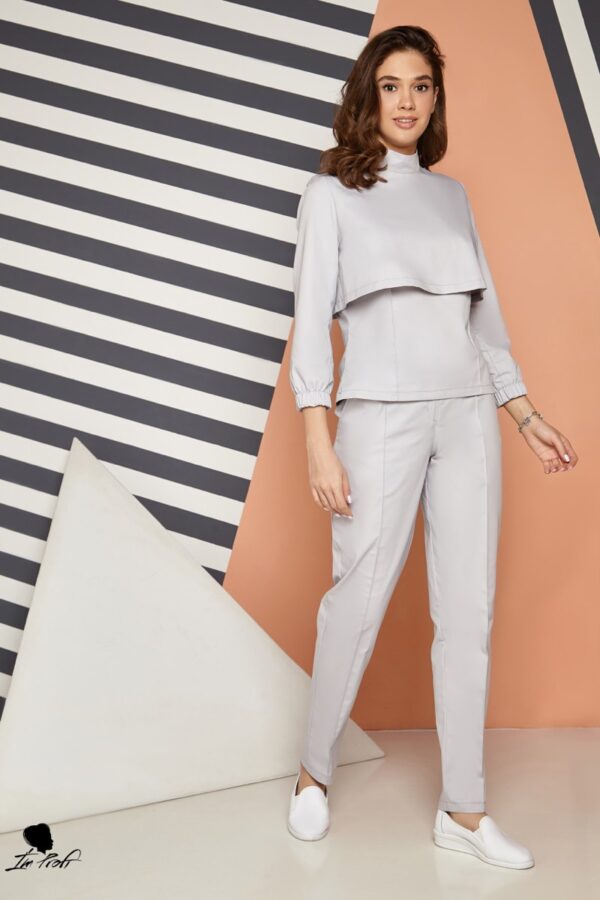 Оригінальний медичний костюм – P55 - Сірий