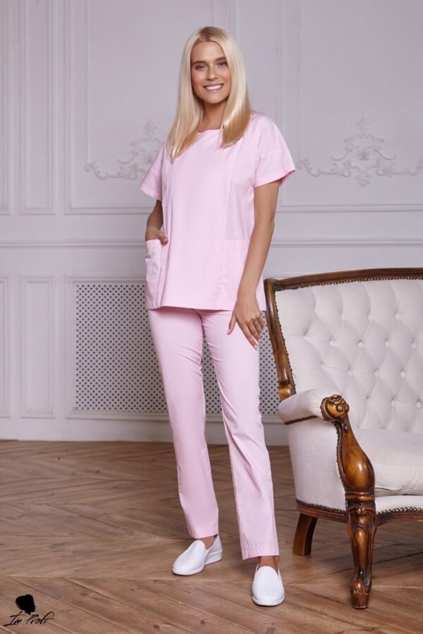 Жіночий хірургічний костюм – P64 - Рожевий