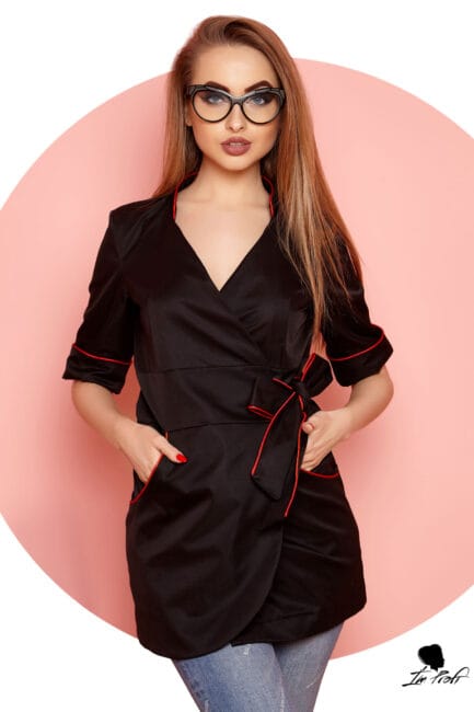 Improfi P08t Scrub Top Black 01