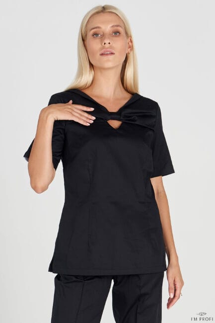 Improfi P135t Scrub Top Black 01