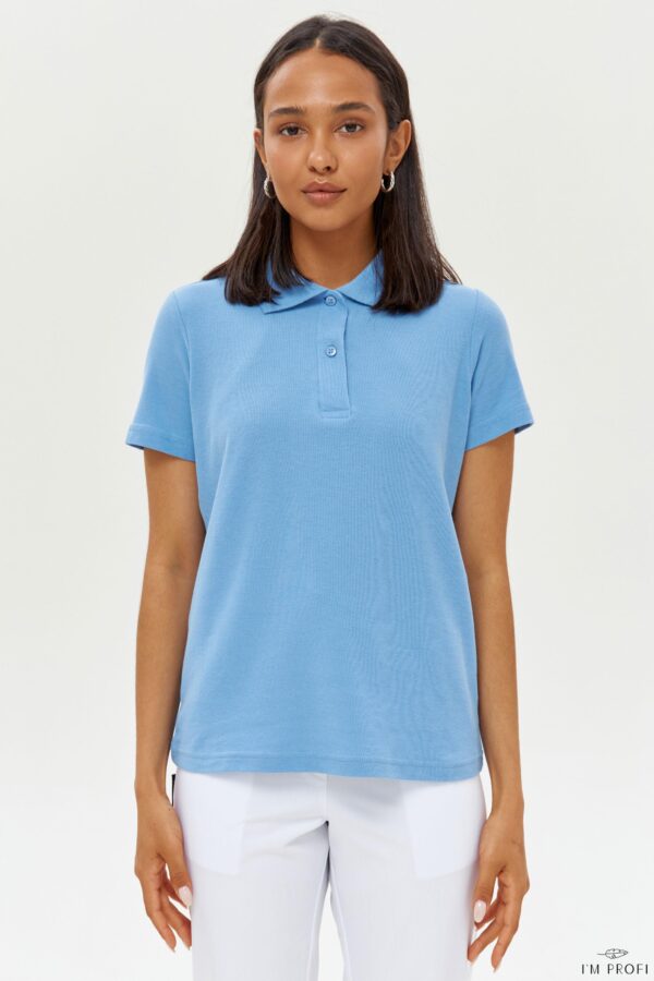 Поло жіноче класичне – P134 - Блакитний