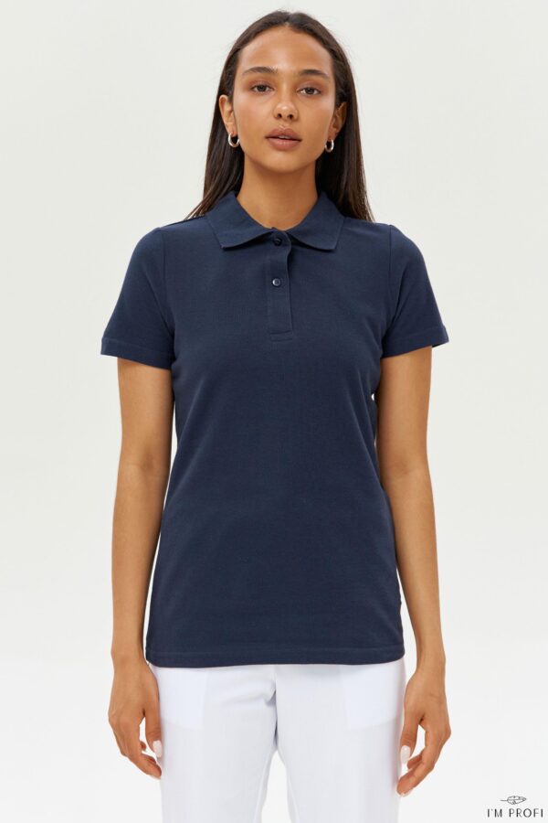Поло жіноче класичне – P134 - Темно-синій