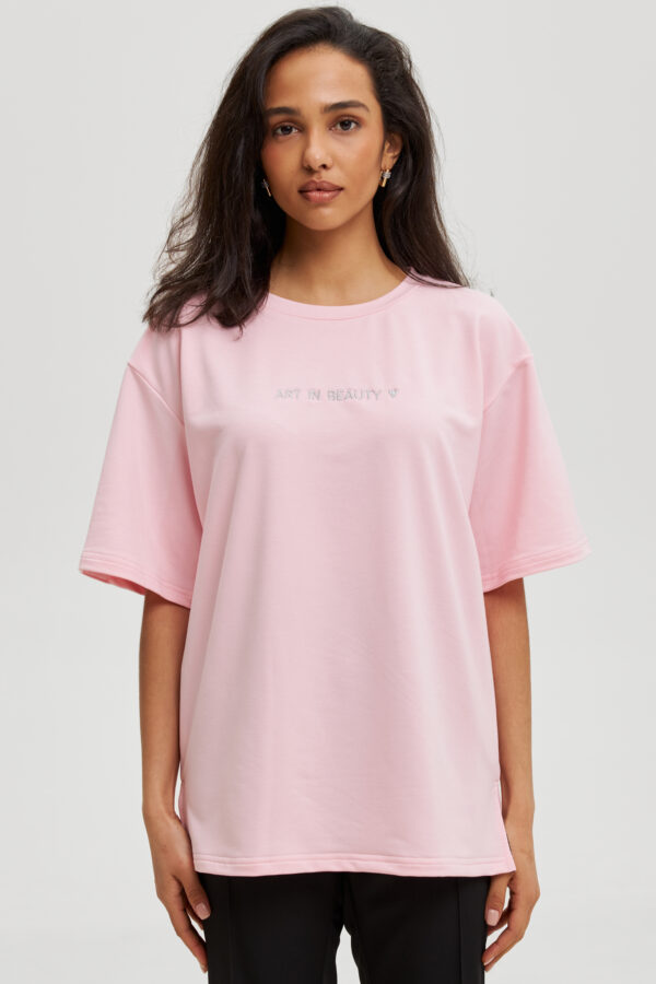 Футболка “Art in beauty” – P204ab - Рожевий