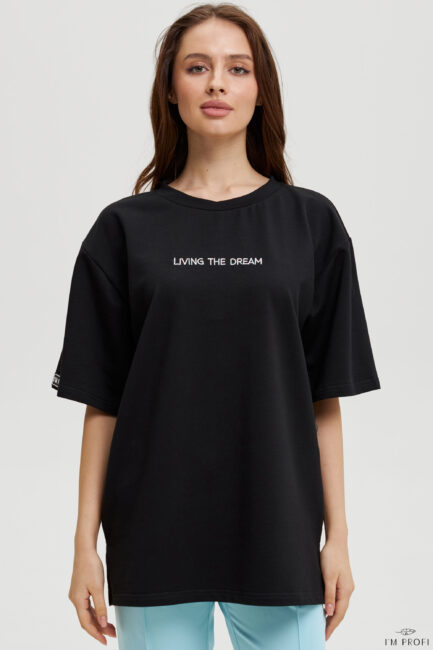 Improfi P204ld T Shirt Living The Dream Black 01