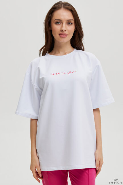 Improfi P204ld T Shirt Living The Dream White 01