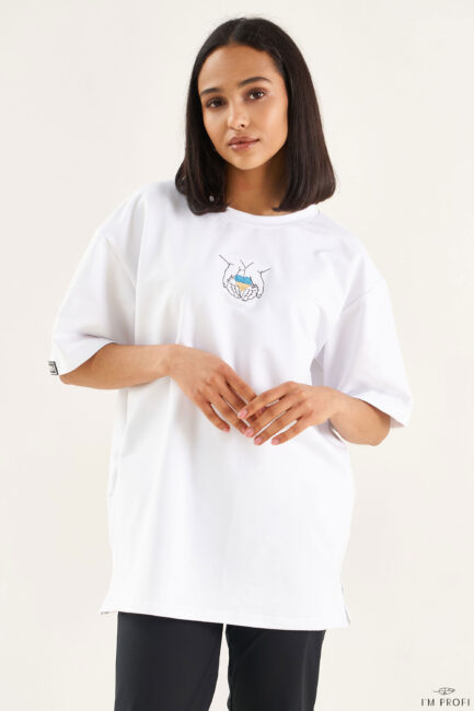 Improfi P204uh T Shirt Ukrainian Heart White 01